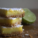 brown butter lime squares