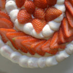 strawberries and mascarpone cream cake