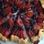 Plum & Blueberry Almond Cream Galette